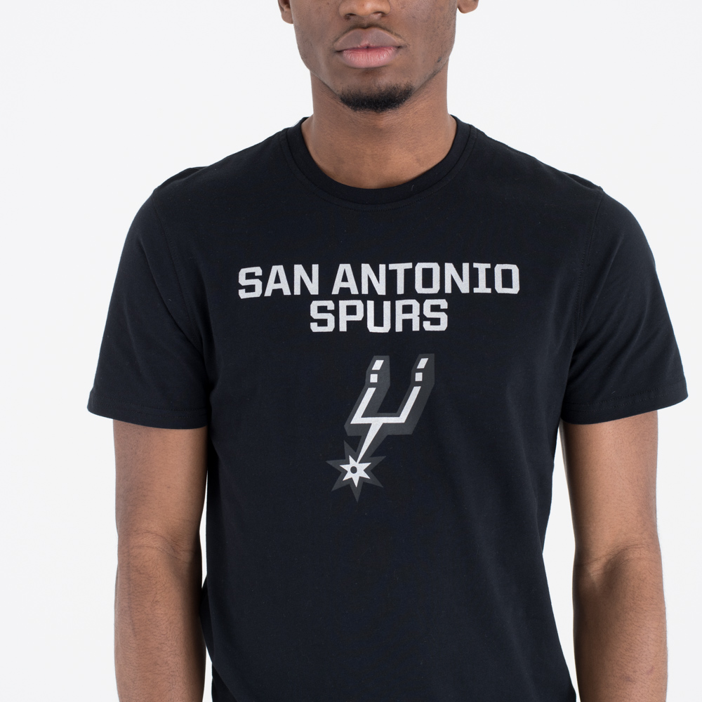 San Antonio Spurs Team Logo Black T-Shirt