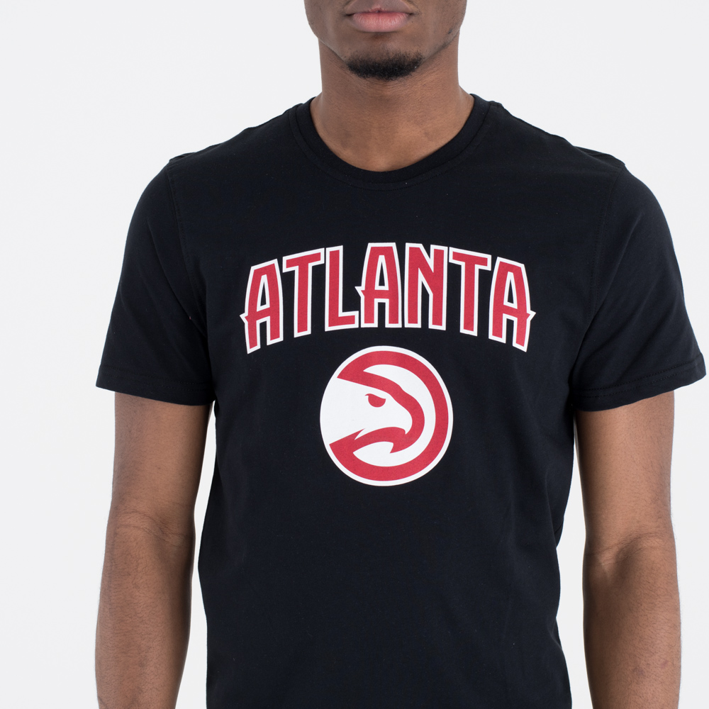 Atlanta Hawks Team Logo Black T-Shirt