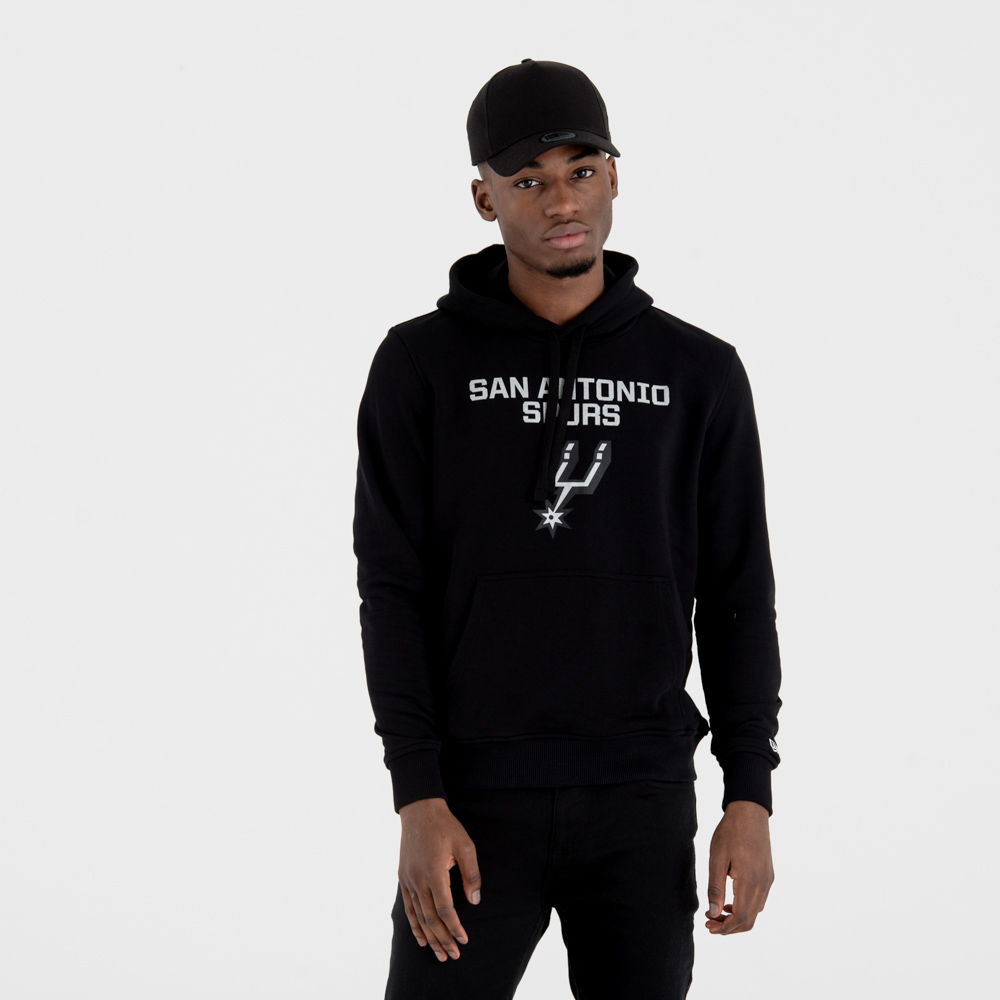 San Antonio Spurs Team Logo Black Hoodie