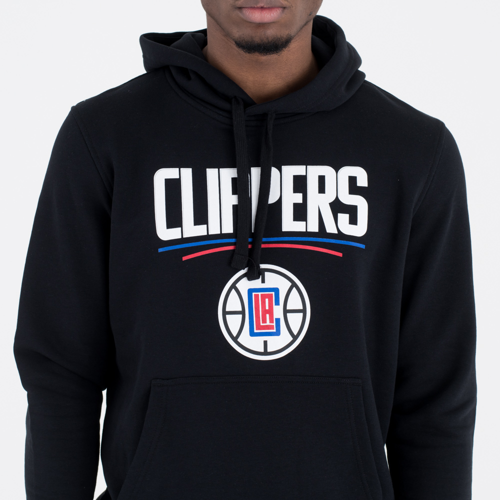 LA Clippers Team Logo Schwarzer Hoodie