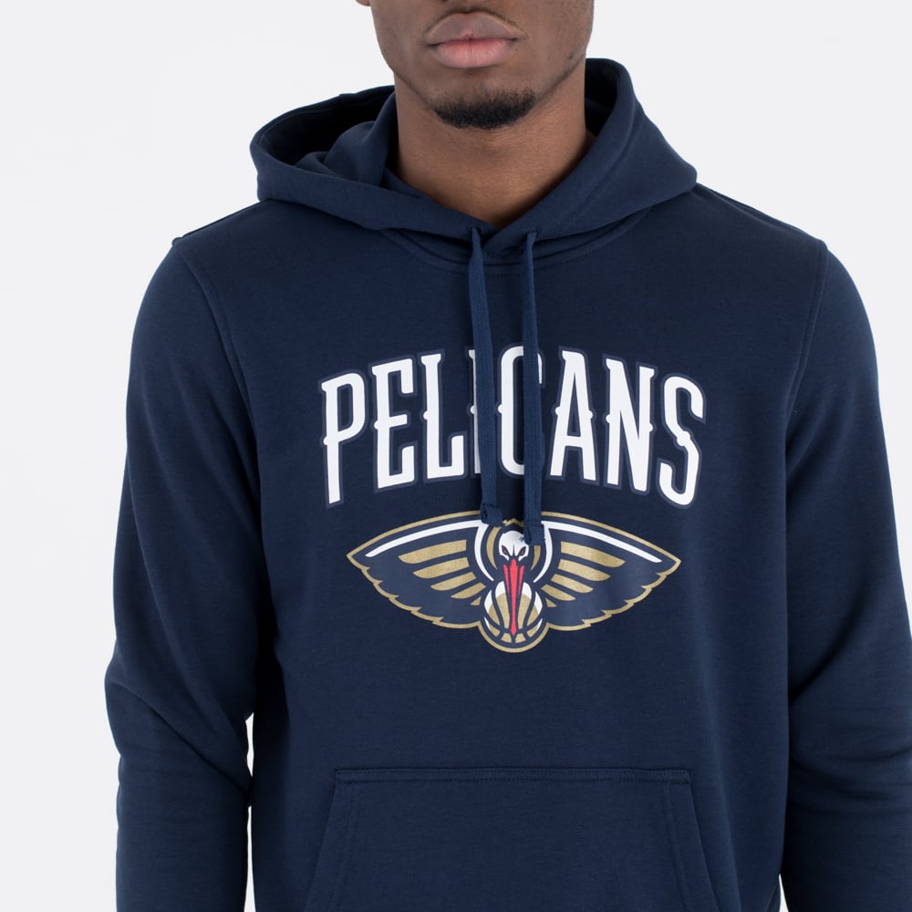 Felpa con cappuccio New Orleans Pelicans NBA Team Logo Blu Navy