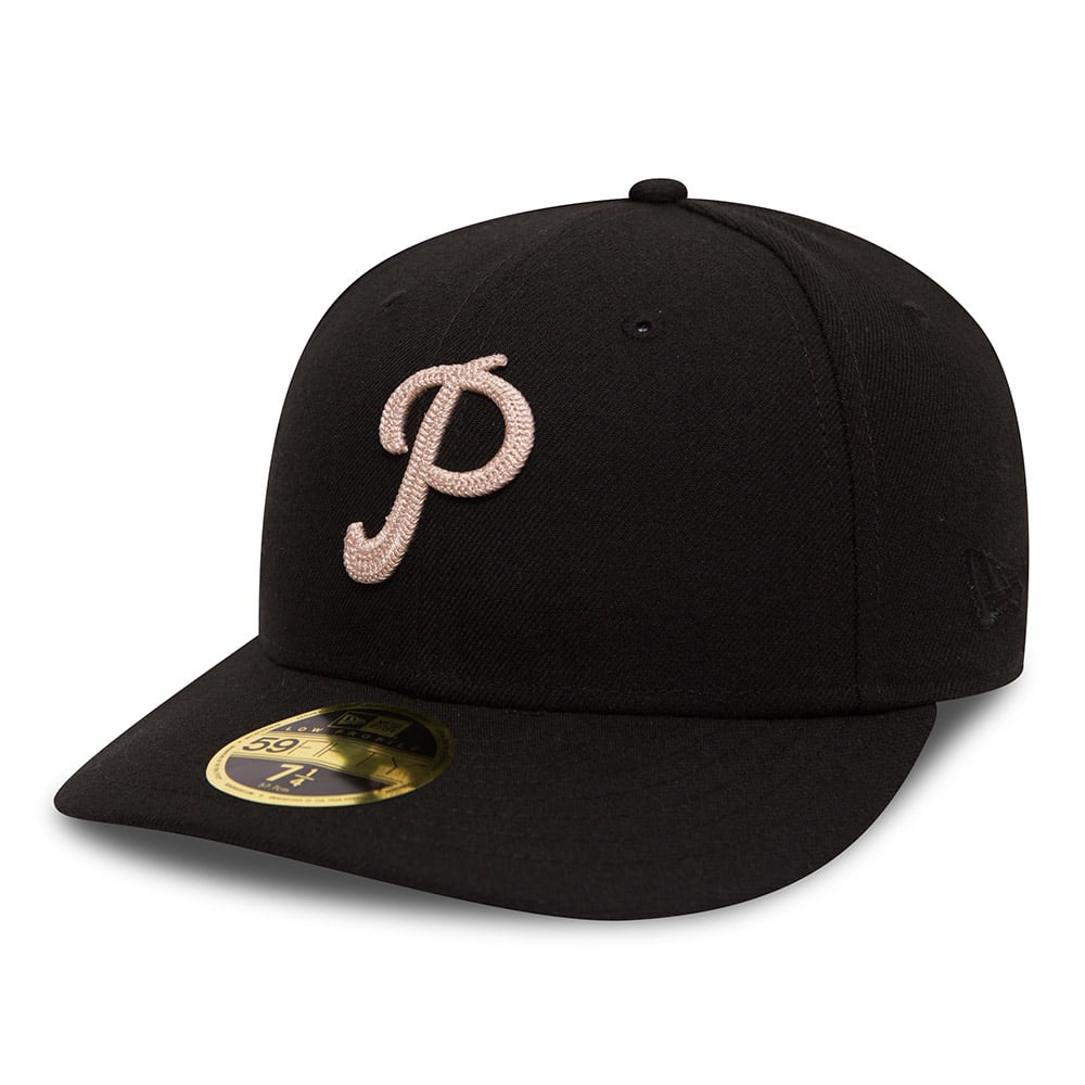 59FIFTY – Philadelphia Phillies – Schwarz mit niedrigem Profil