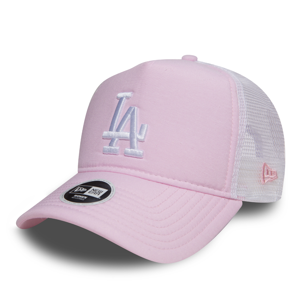 Los Angeles Dodgers Pink Oxford Trucker donna