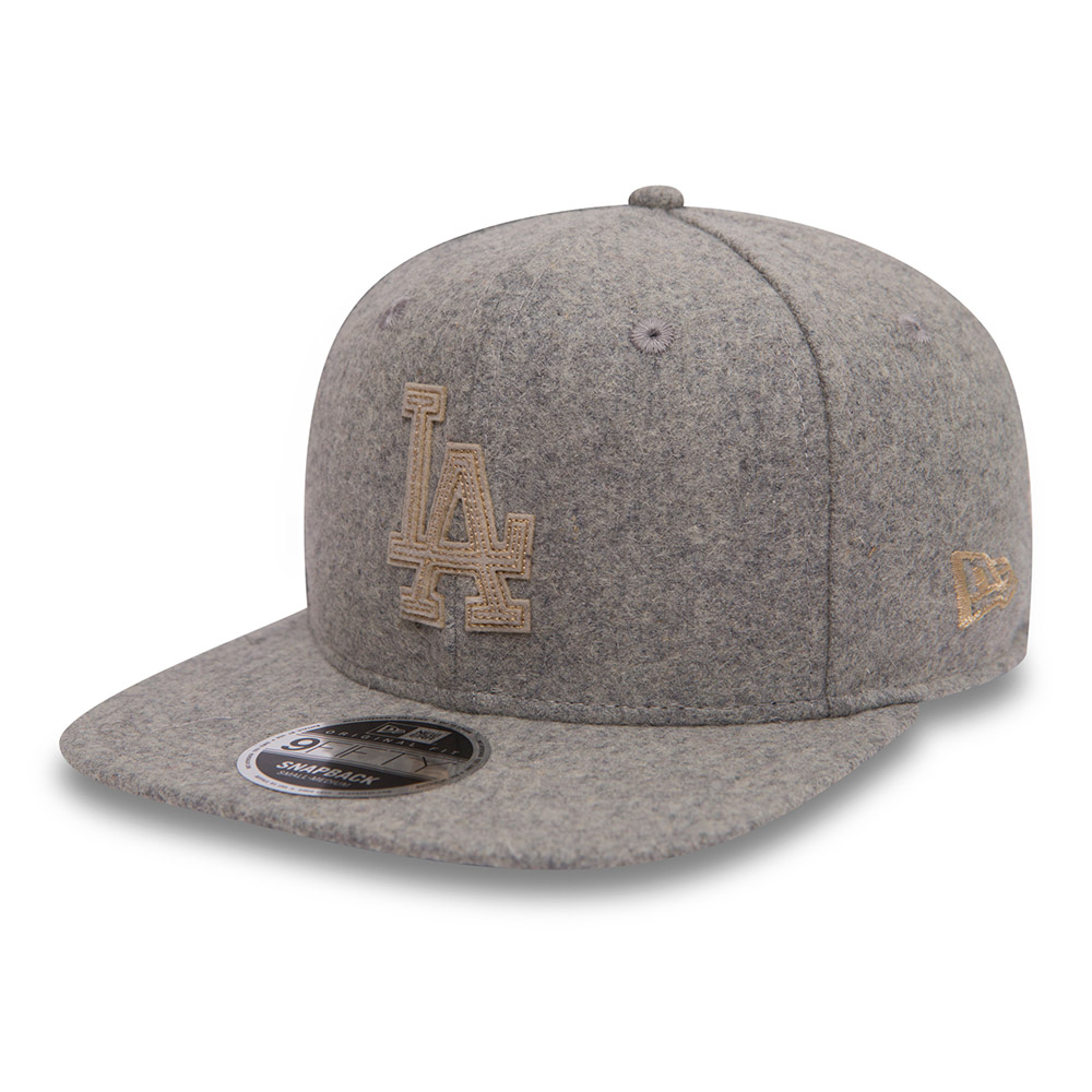 Los Angeles Dodgers Melton Original Fit 9FIFTY Snapback, gris