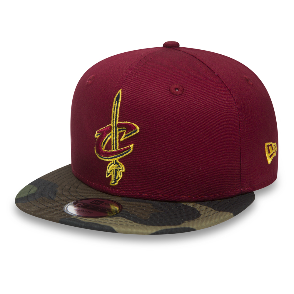 9FIFTY Snapback – Cleveland Cavaliers – Team – Kinder-Kappe mit Camouflage-Design