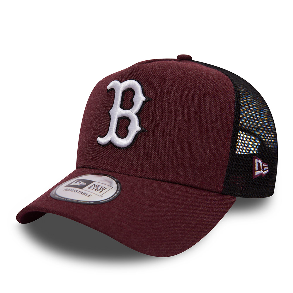 Boston Red Sox Heather Maroon Red A Frame Trucker