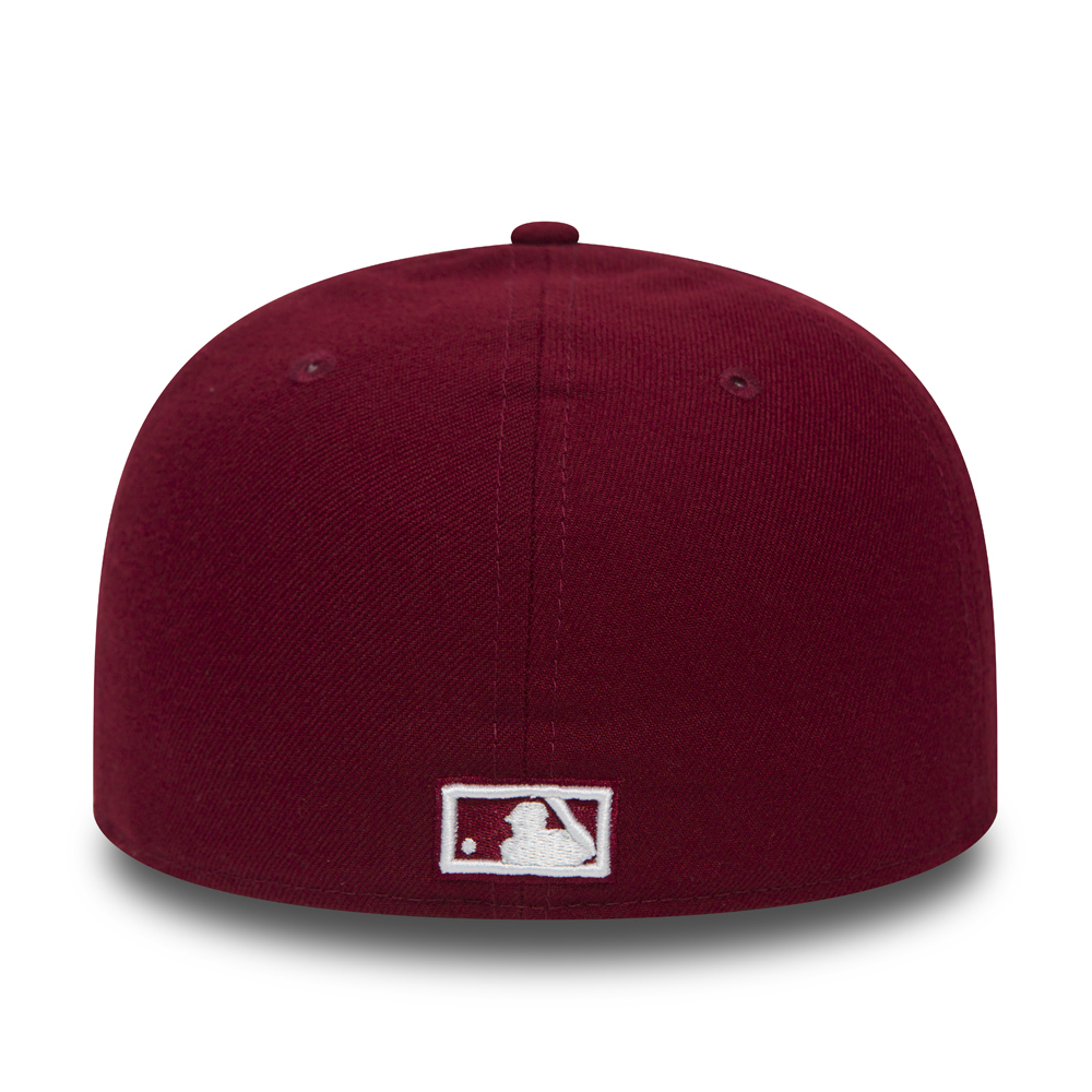 59FIFTY – New York Yankees – Kappe mit niedrigem Profil in Kardinal-Rot