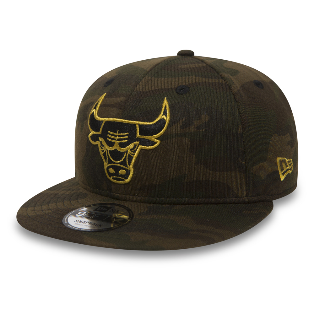 9FIFTY – Chicago Bulls – Black 'N' Gold – Camouflage-Jersey mit Clipverschluss