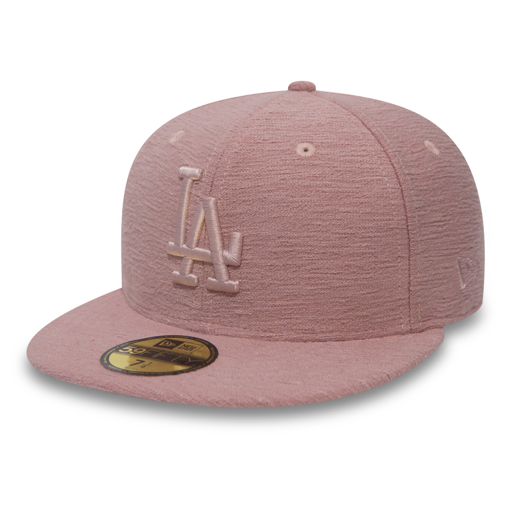 59FIFTY – Los Angeles – Genopptes Jersey in Pink