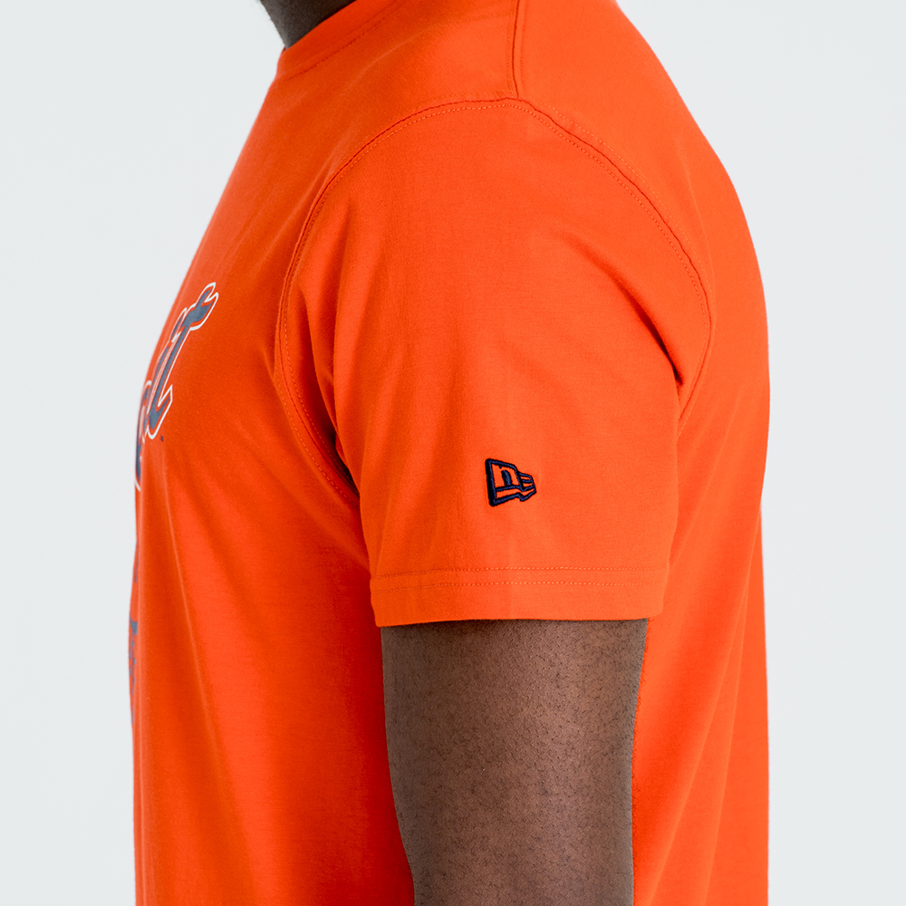 Detroit Tigers – Klassisches Mannschafts-T-Shirt in Orange