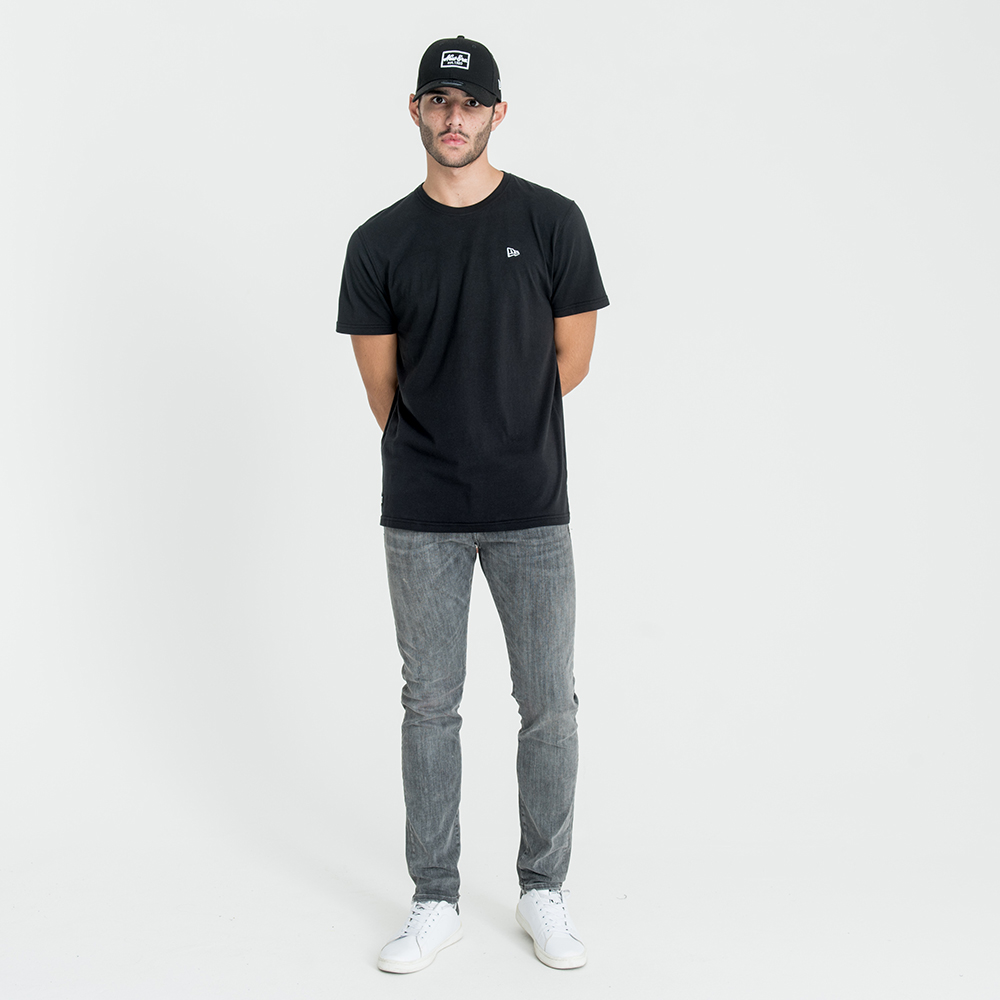 New Era – College Pack – Schwarzes T-Shirt mit Emblem