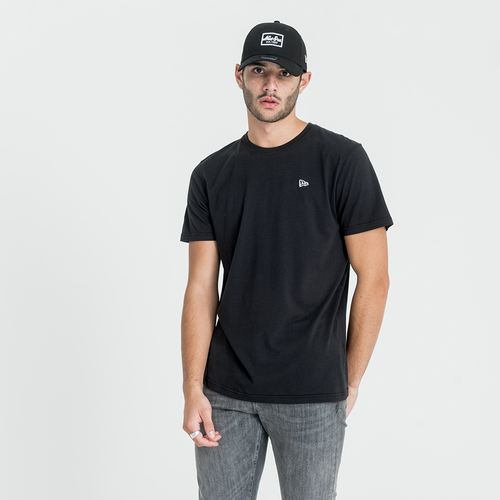 New Era – College Pack – Schwarzes T-Shirt mit Emblem