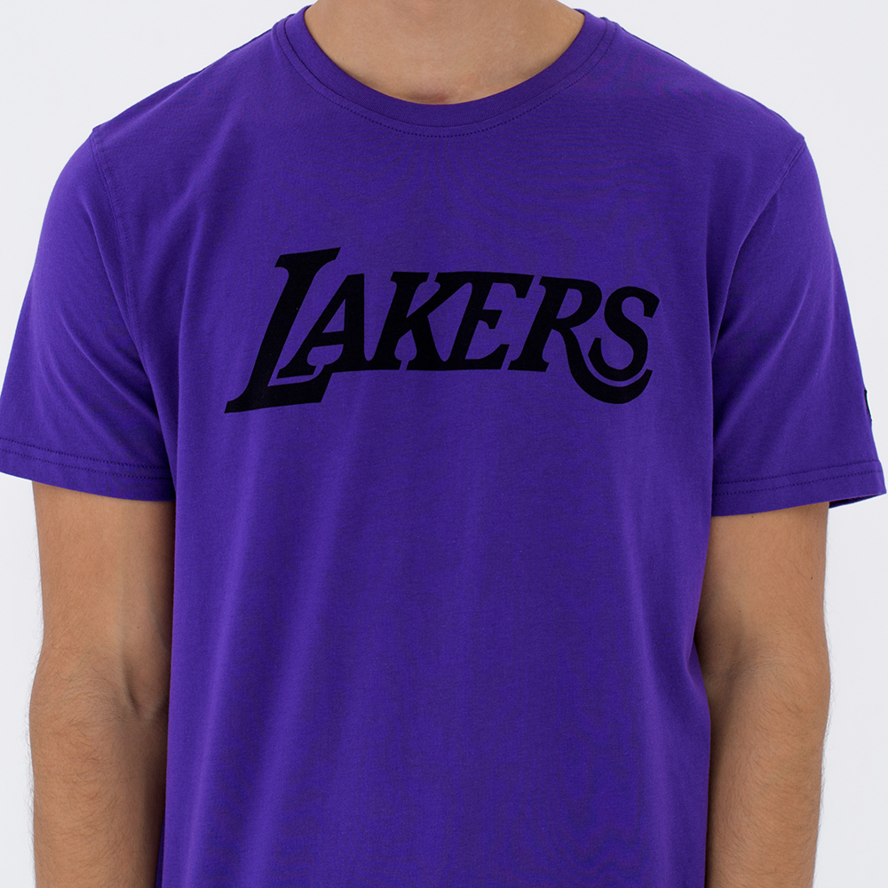 Los Angeles Lakers – T-Shirt in Lila mit Pop-Logo