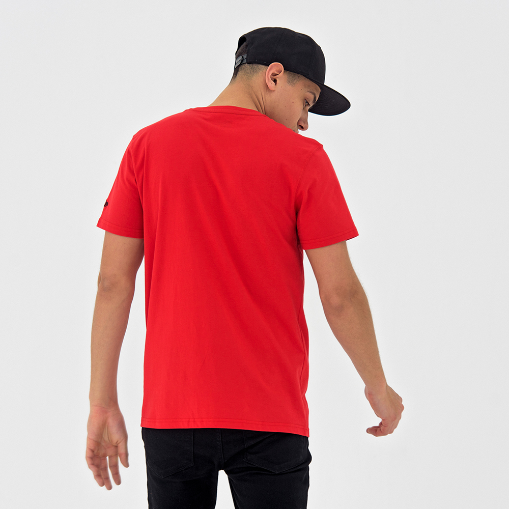 Chicago Bulls – Pop-Logo – T-Shirt – Rot