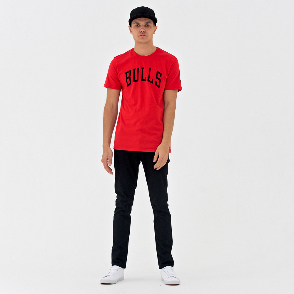 Chicago Bulls – Pop-Logo – T-Shirt – Rot