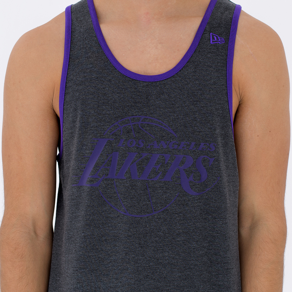 Camiseta de tirantes Los Angeles Lakers Pop Logo, grafito heather