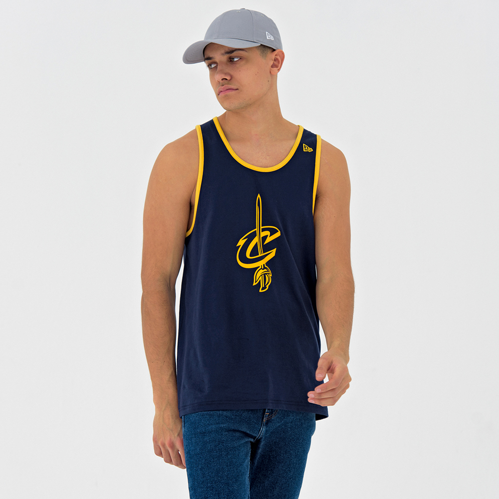 Camiseta de tirantes Cleveland Cavaliers Pop Logo, azul marino
