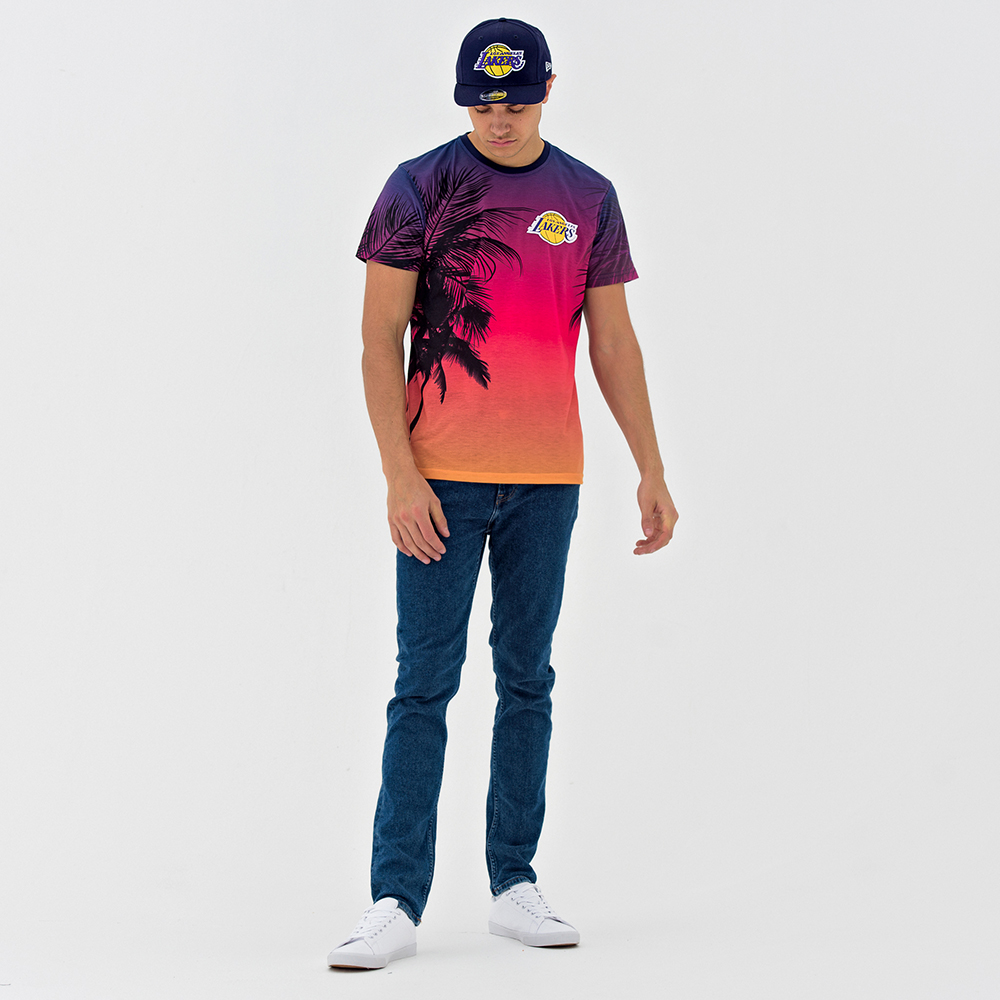 Los Angeles Lakers Coastal Heat allover Stampa T-shirt