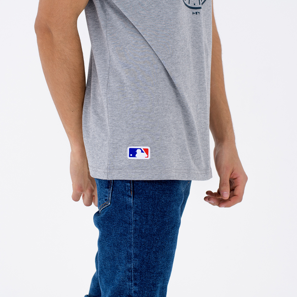 T-shirt New York Yankees MLB Wheel grigia