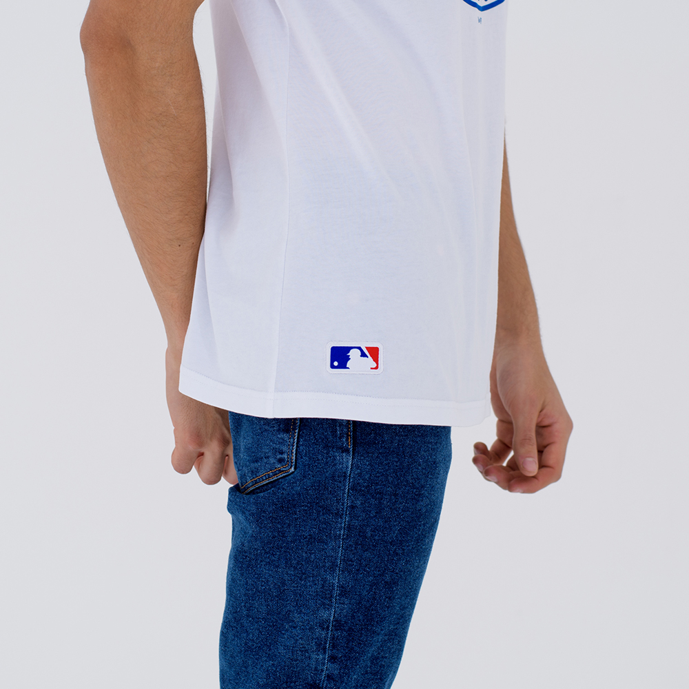 T-shirt blanc Los Angeles Dodgers MLB Wheel