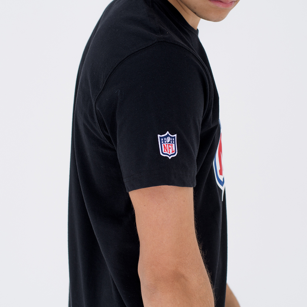 Schwarzes Dry-Era T-Shirt mit NFL Logo