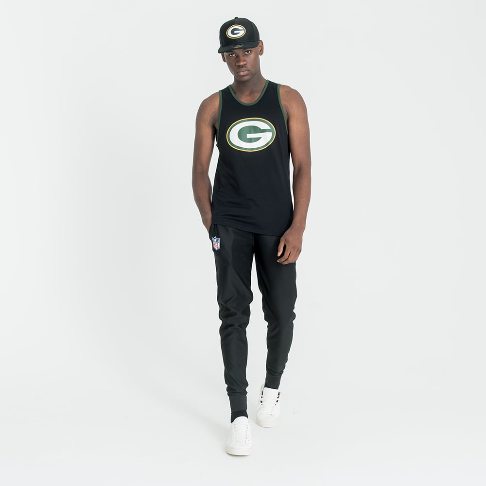 Camiseta de tirantes Green Bay Packers Dry Era, negro