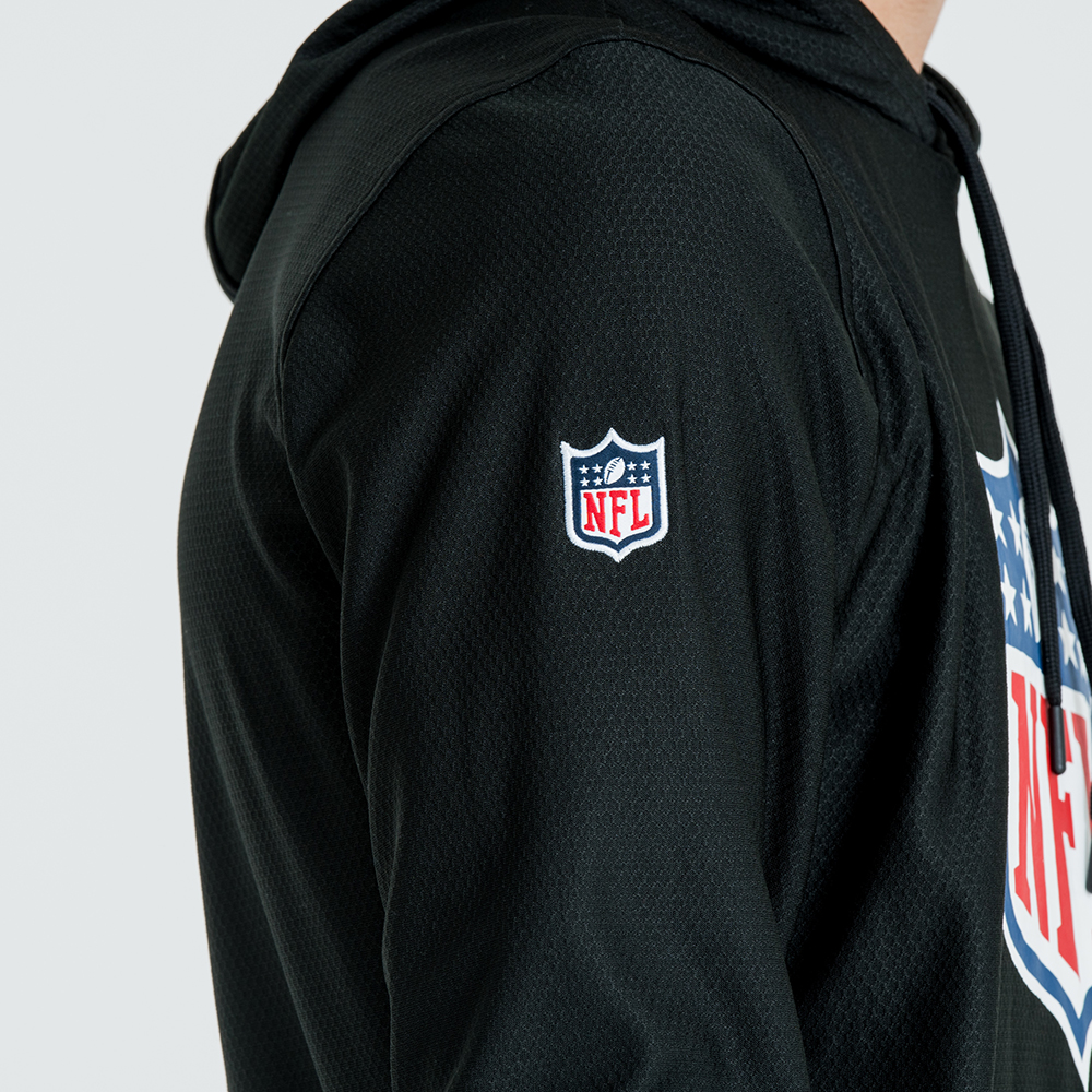 Felpa chiusa con cappuccio NFL Logo Dry Era nera