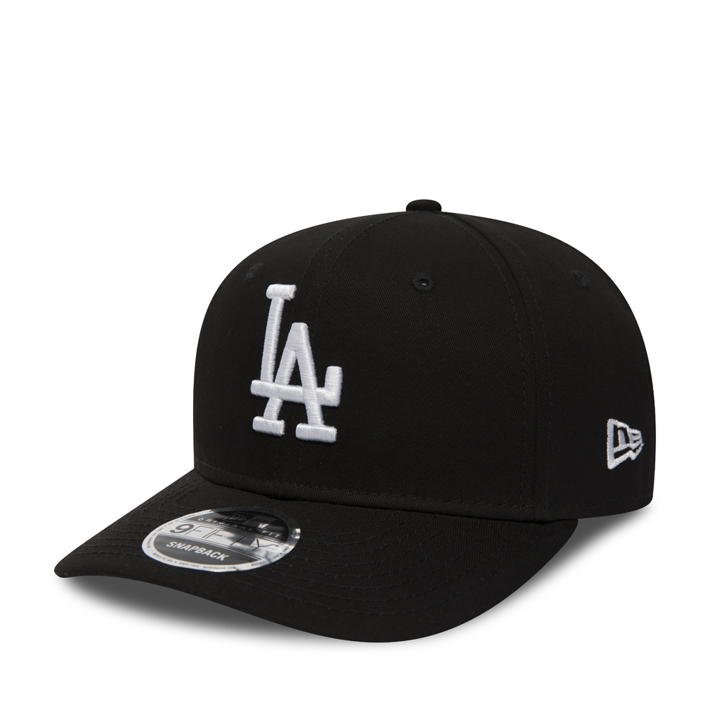 Los Angeles Dodgers Pre-Curved Black 9FIFTY Snapback
