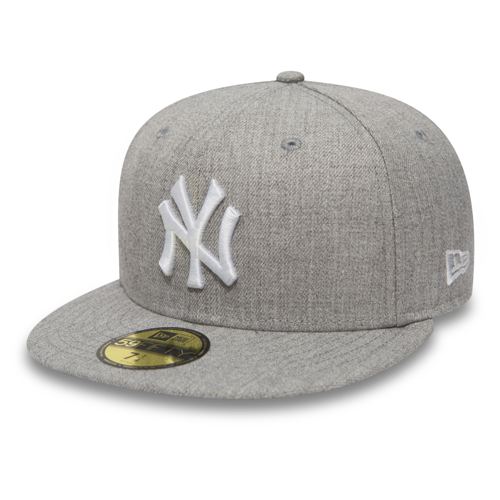 New York Yankees Essential Heather Grey 59FIFTY Fitted Cap
