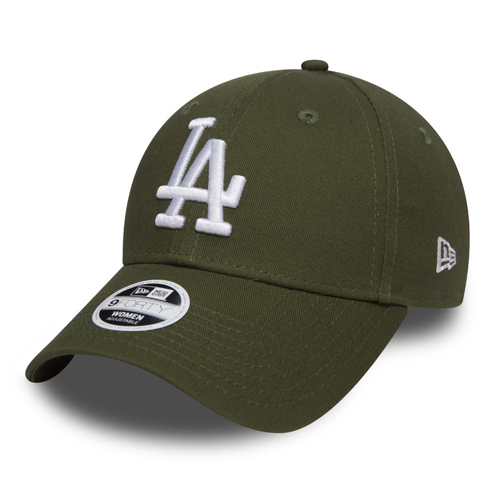 Los Angeles Dodgers Essential 9FORTY vert militaire femme