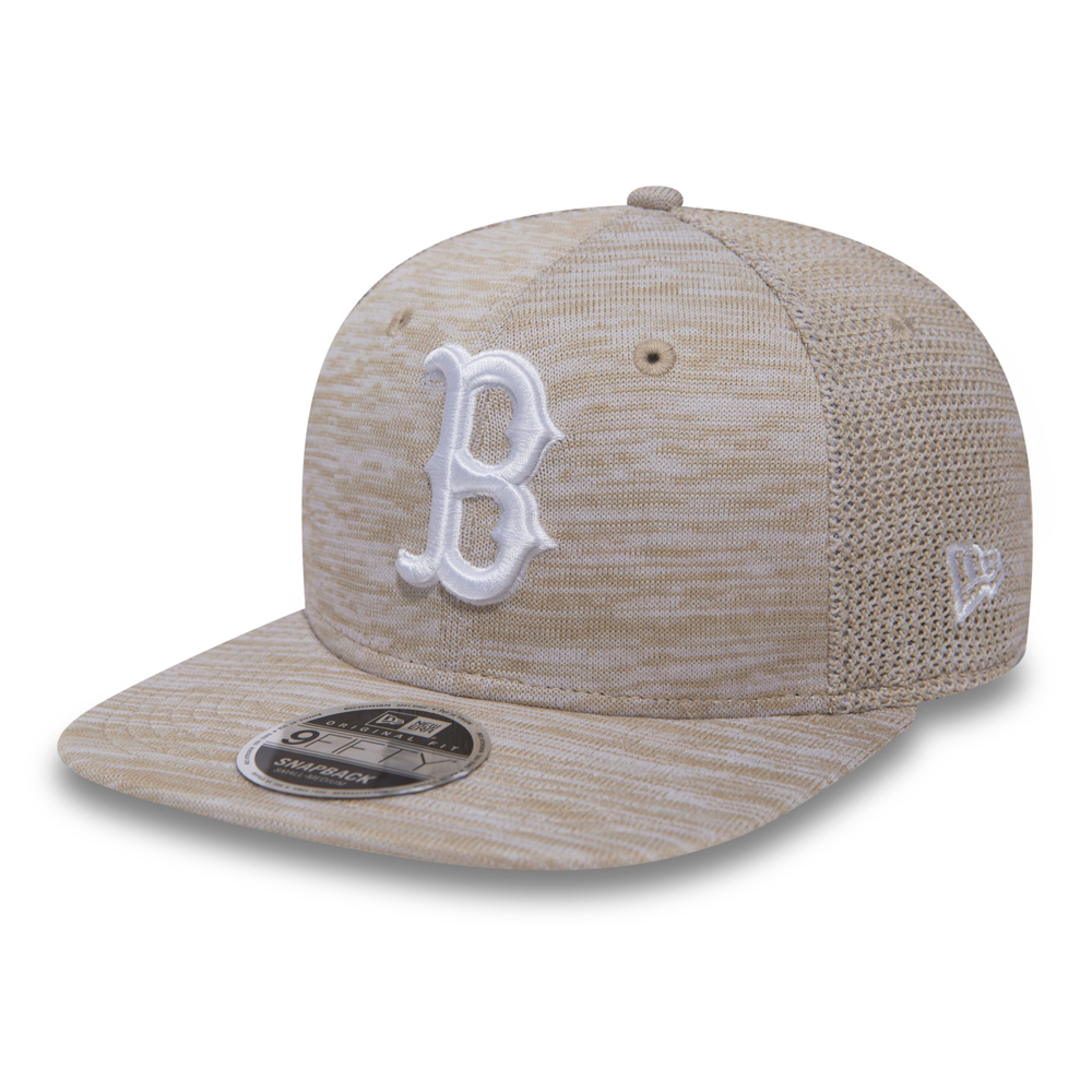 Boston Red Sox Engineered Fit OF 9FIFTY Snapback grège