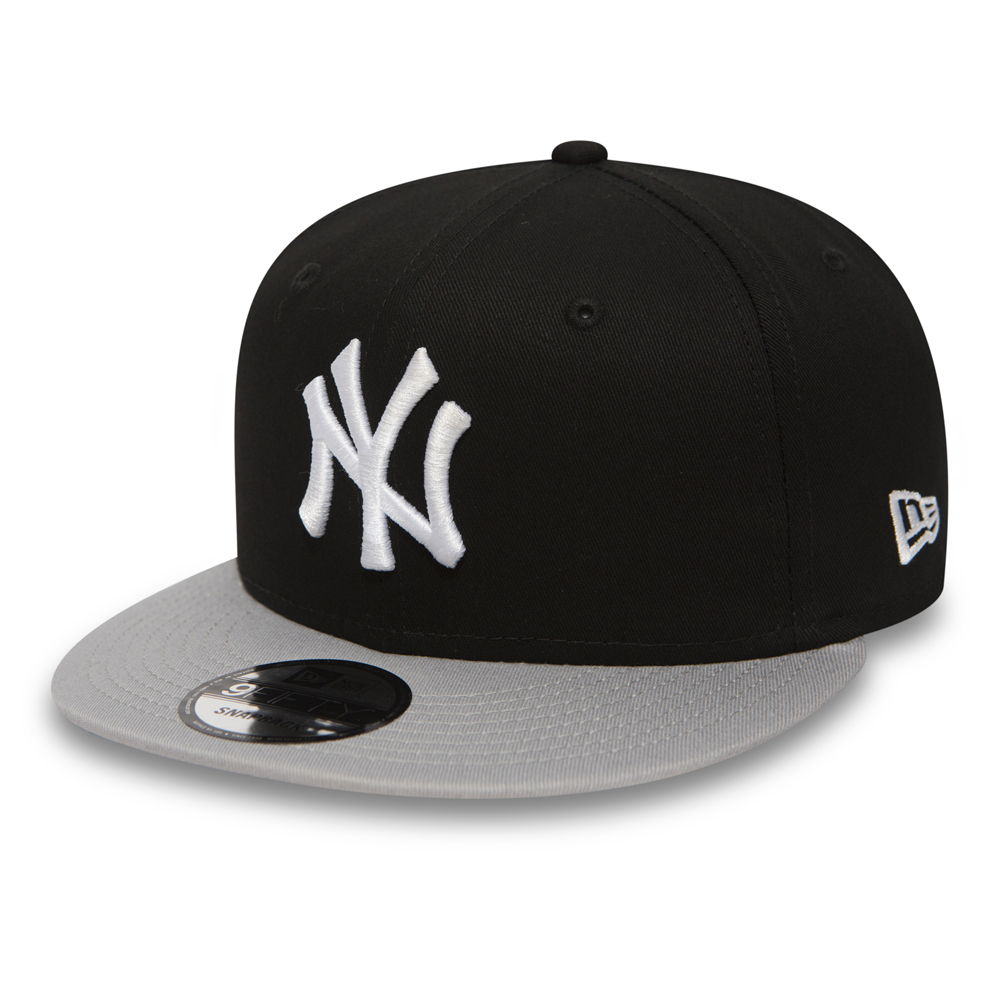 NY Yankees Bloque de Algodón 9FIFTY Snapback Negro