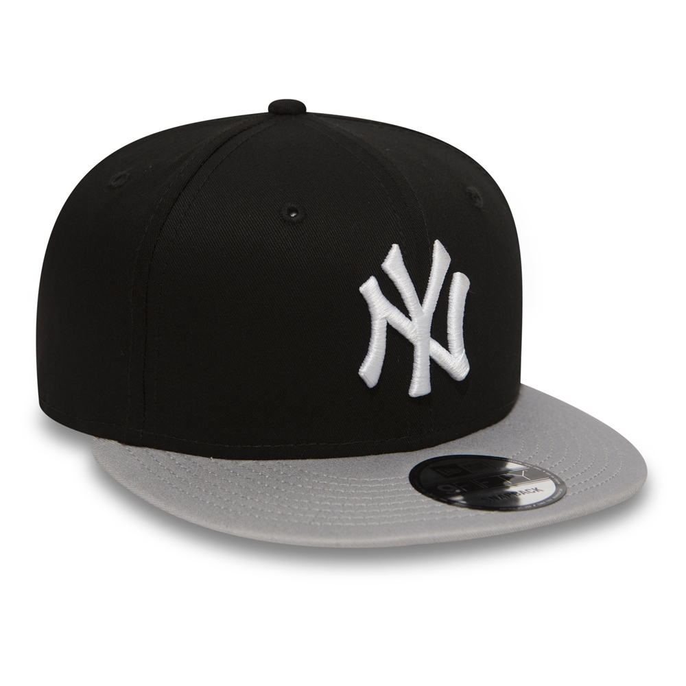 NY Yankees Bloque de Algodón 9FIFTY Snapback Negro