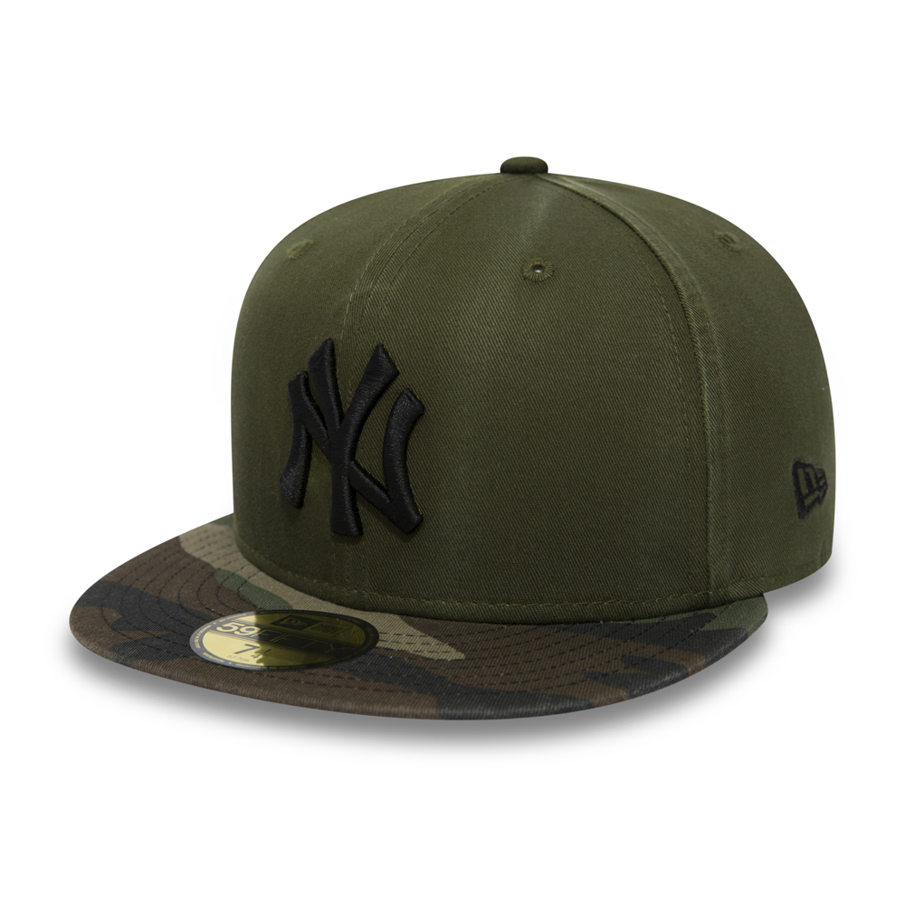 Cappellino 59FIFTY dei New York Yankees in tessuto mimetico slavato