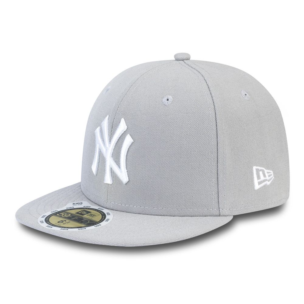 Gorra New Era NY Yankees Essential 59FIFTY Fitted Niños Gris