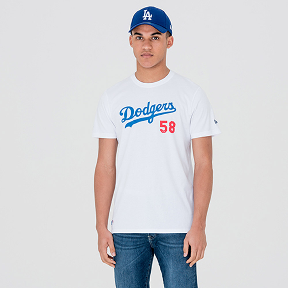 T-shirt blanc des Los Angeles Dodgers