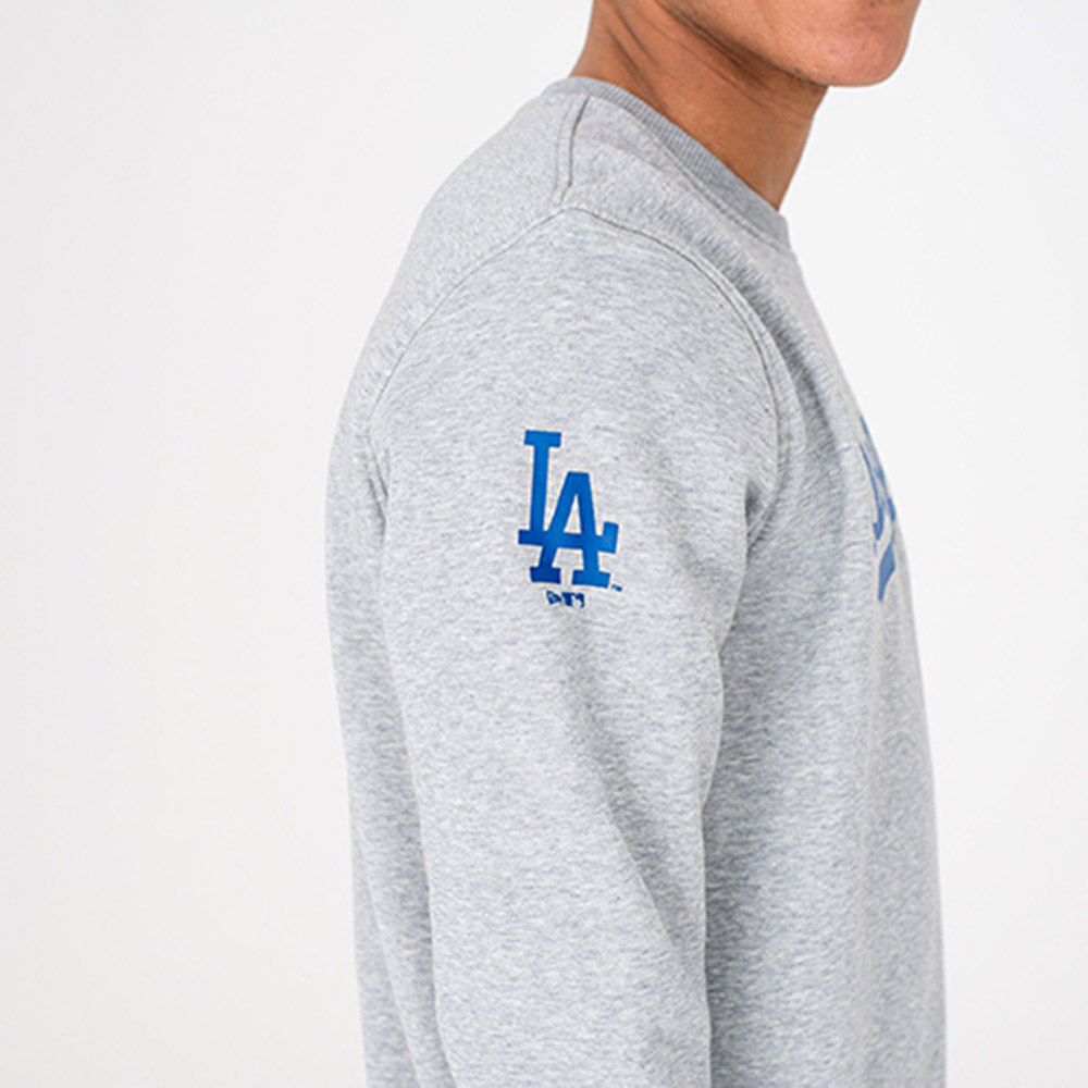 Los Angeles Dodgers – Pullover mit Rundhalsausschnitt und Teamlogo – Grau