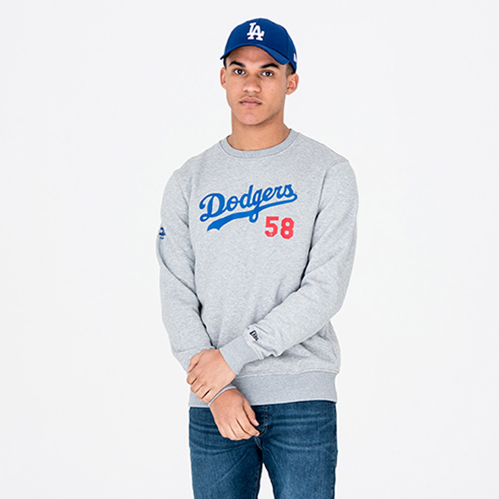 Felpa girocollo Los Angeles Dodgers Team Grey