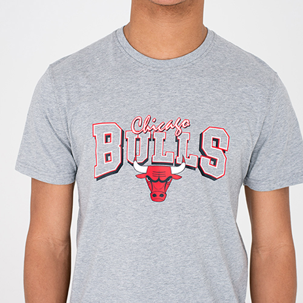 T-shirt Chicago Bulls grigia