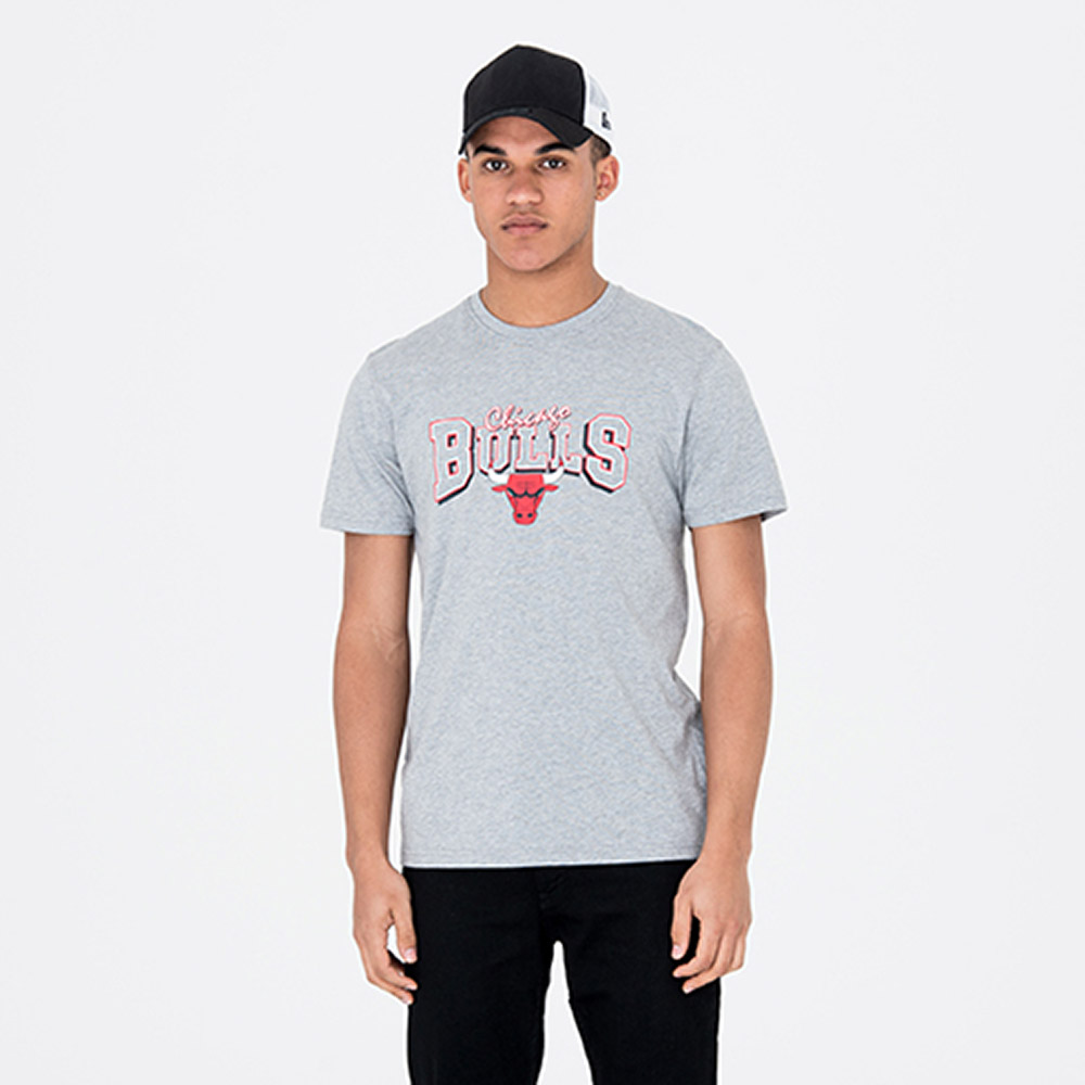 Chicago Bulls Team – T-Shirt in Grau