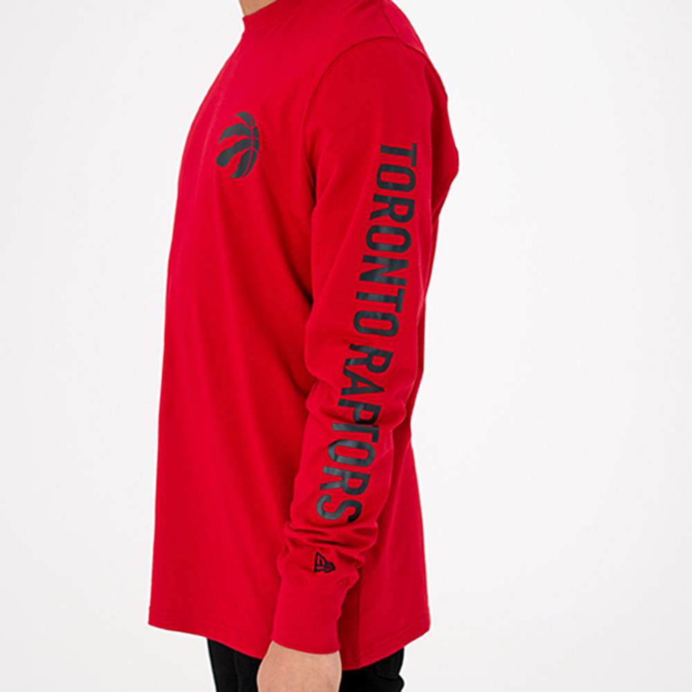 T-shirt Toronto Raptors a maniche lunghe rossa