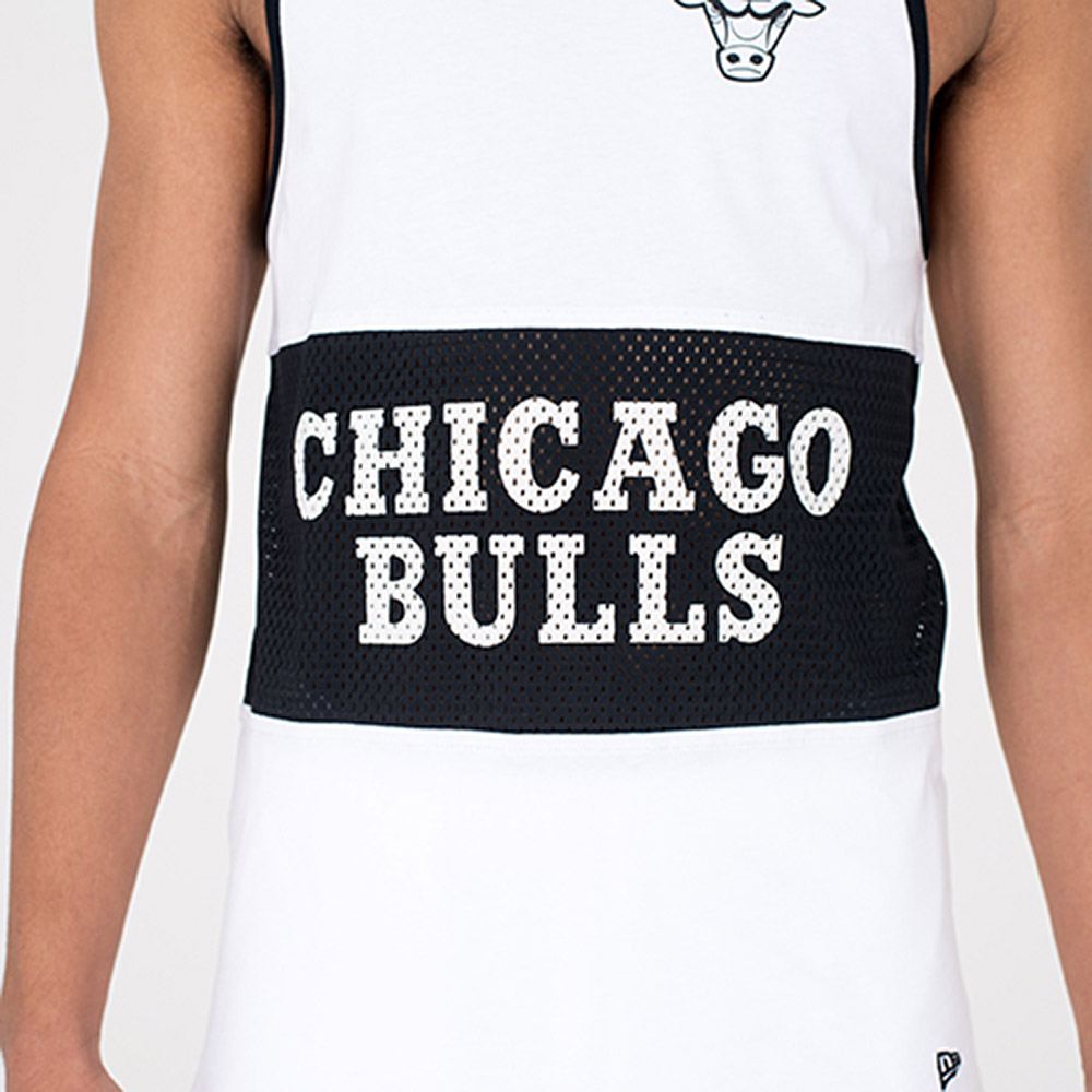 Chicago Bulls Team-Tanktop – Mesh – Weiß