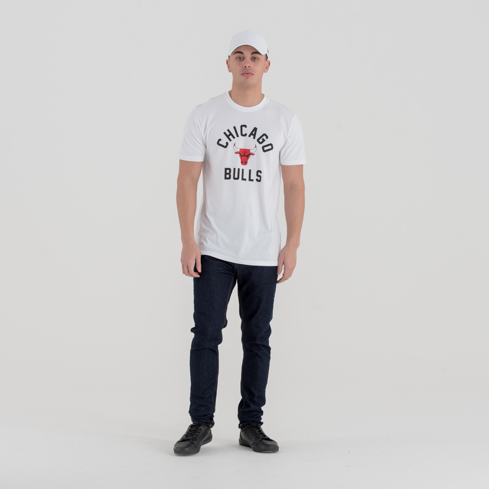 T-shirt blanc classique des Chicago Bulls