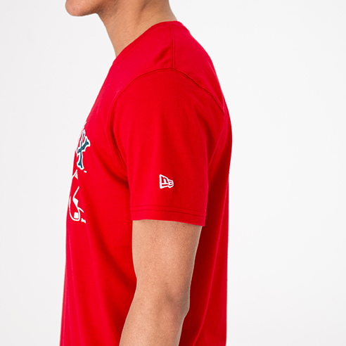Boston Red Sox – Rotes T-Shirt mit Teamlogo