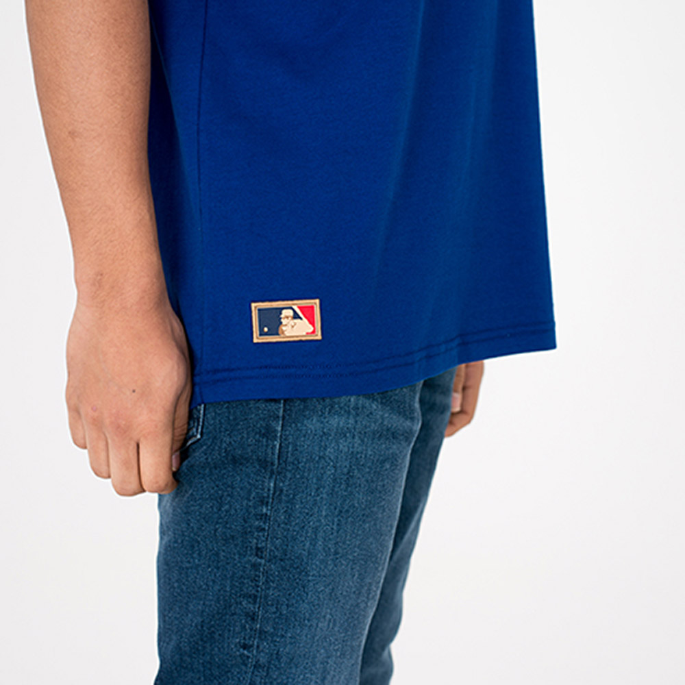T-shirt Chicago Cubs Cooperstown blu