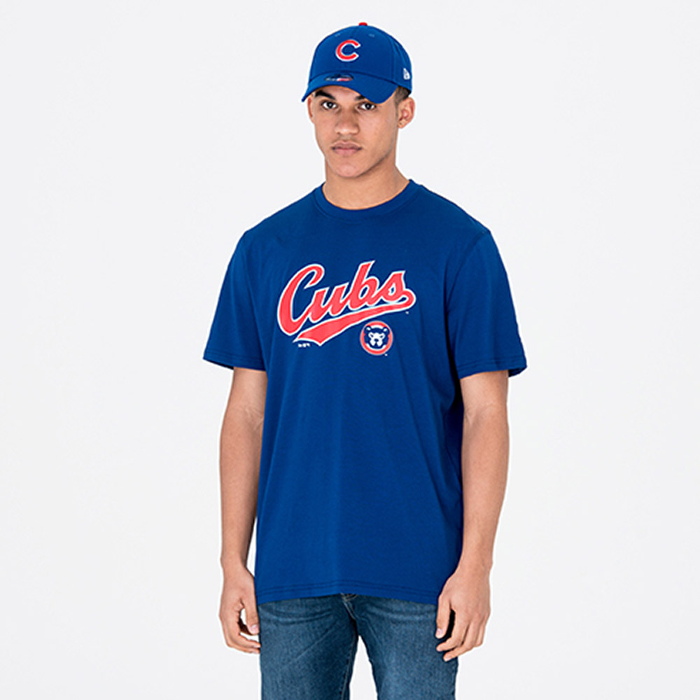 T-shirt Chicago Cubs Cooperstown blu