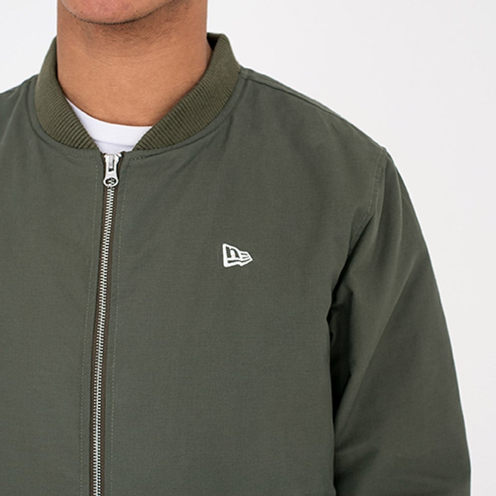 New Era Green Sherpa Bomber Jacket