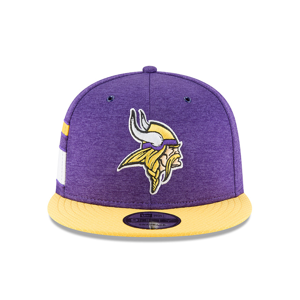Minnesota Vikings 2018 Sideline Home 9FIFTY casquette avec languette de réglage crantée