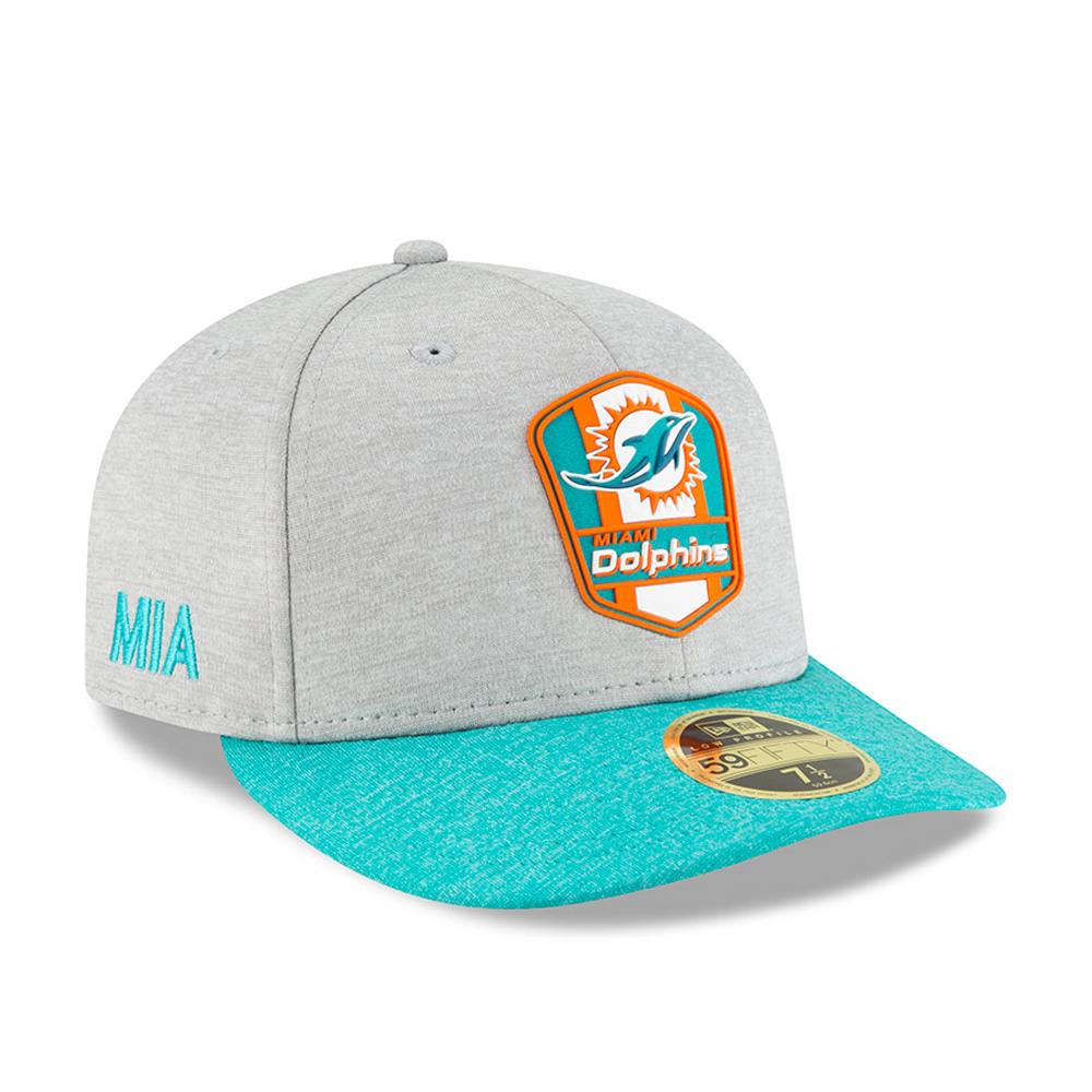 Miami Dolphins 2018 Sideline Away 59FIFTY Low Profile