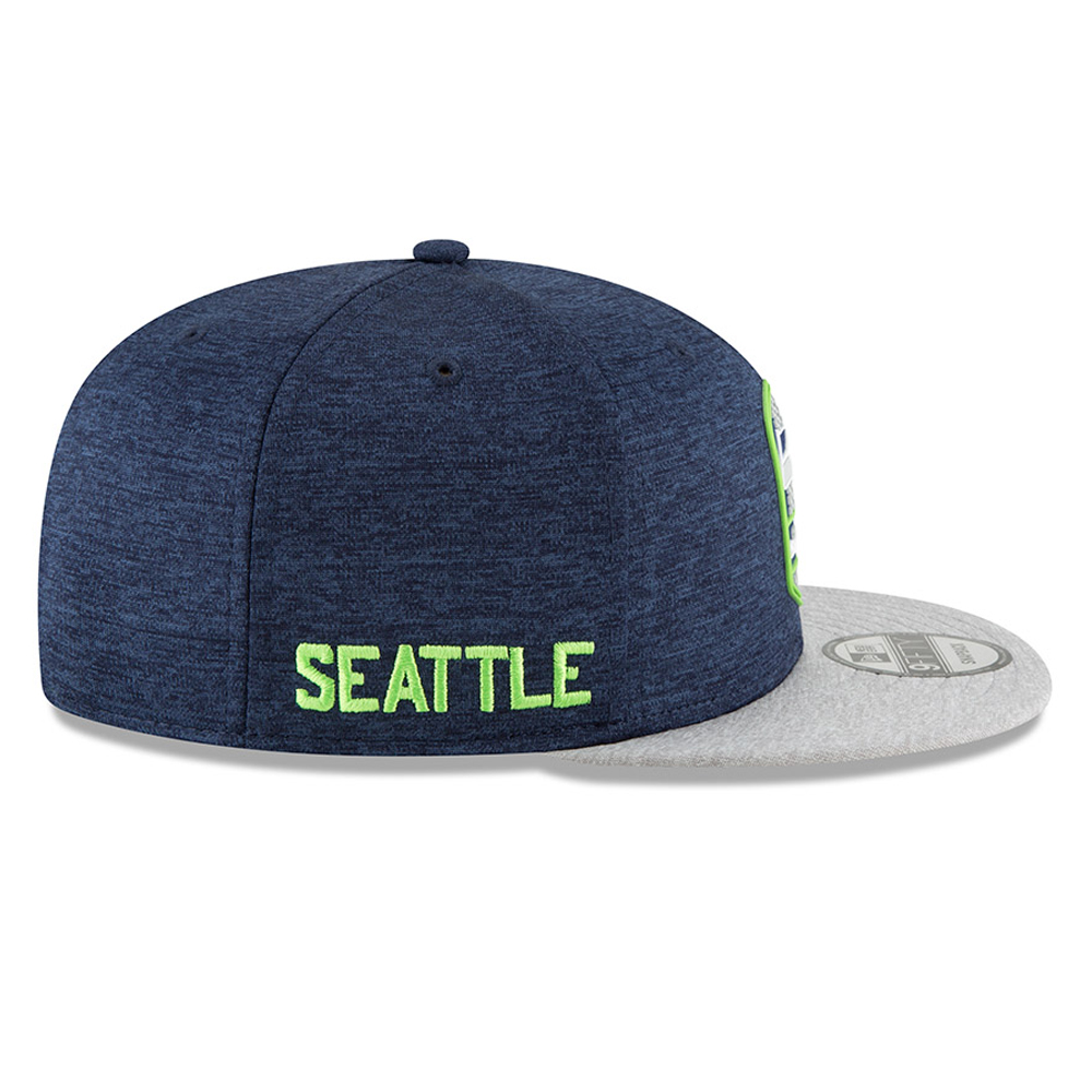 Seattle Seahawks 2018 Sideline Away 9FIFTY casquette avec languette de réglage crantée